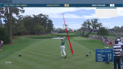 Adam Scott | Round 3 | 16th hole | Shot 1 | 2026 THE PLAYERS