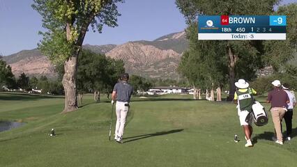Blades Brown | Round 2 | 18th hole | Shot 1 | 2025 Utah Championship