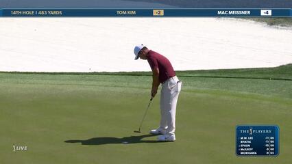 Tom Kim | Round 3 | 14th hole | Shot 4 | 2025 THE PLAYERS