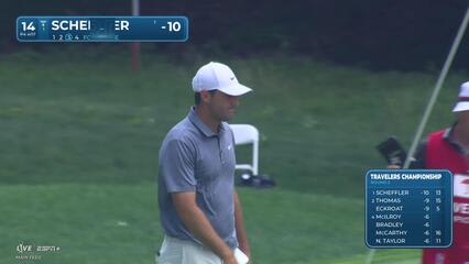 Scottie Scheffler | Round 2 | 14th hole | Shot 3 | 2025 Travelers