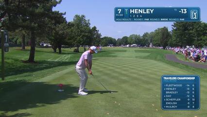 Russell Henley | Round 4 | 7th hole | Shot 1 | 2025 Travelers