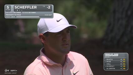 Scottie Scheffler | Round 1 | 5th hole | Shot 2 | 2025 FedEx St. Jude