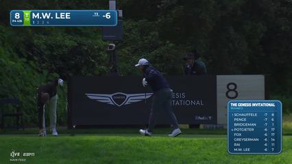 Min Woo Lee | Round 2 | 8th hole | Shot 1 | 2026 The Genesis
