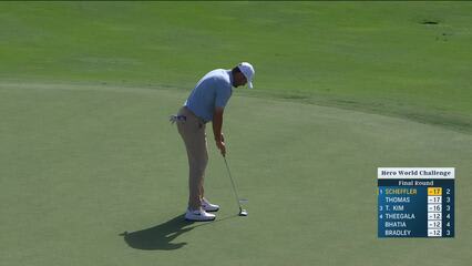 Scottie Scheffler | Round 4 | 3rd hole | Shot 4 | 2024 Hero World Challenge
