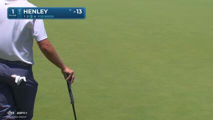 Russell Henley | Round 4 | 1st hole | Shot 3 | 2025 Travelers