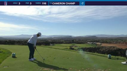 Cameron Champ | Round 4 | 3rd hole | Shot 1 | 2025 Bank of Utah