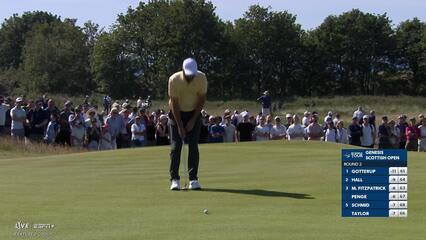 Scottie Scheffler | Round 2 | 9th hole | Shot 4 | 2025 Genesis Scottish Open