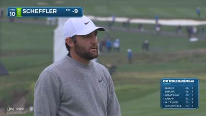 Scottie Scheffler | Round 3 | 10th hole | Shot 4 | 2026 AT&T Pebble Beach