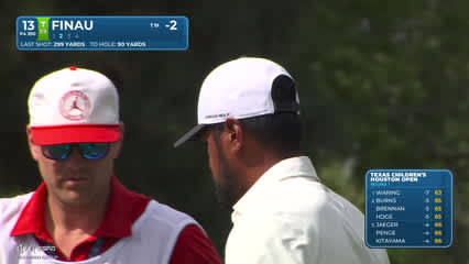 Tony Finau | Round 1 | 13th hole | Shot 2 | -1 Houston Open
