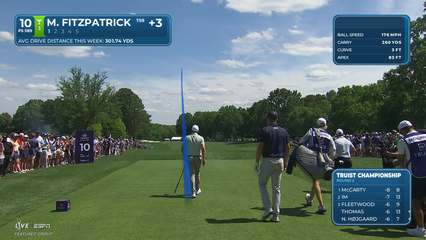 Matt Fitzpatrick | Round 2 | 10th hole | Shot 1 | 2026 Truist Championship