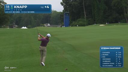 Jake Knapp | Round 2 | 11th hole | Shot 2 | 2025 Wyndham