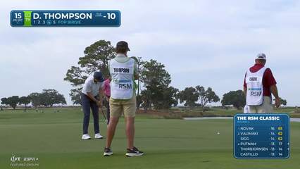 Davis Thompson | Round 2 | 15th hole | Shot 5 | 2025 The RSM Classic