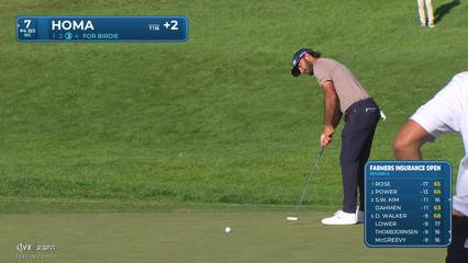Max Homa | Round 2 | 7th hole | Shot 4 | 2026 Farmers