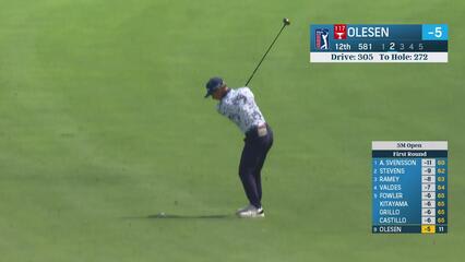 Thorbjørn Olesen | Round 1 | 12th hole | Shot 2 | 2025 3M Open