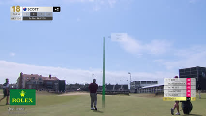 Adam Scott | Round 4 | 18th hole | Shot 2 | 2026 Genesis Scottish Open