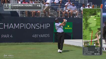 Cameron Young | Round 2 | 1st hole | Shot 1 | 2025 BMW Championship