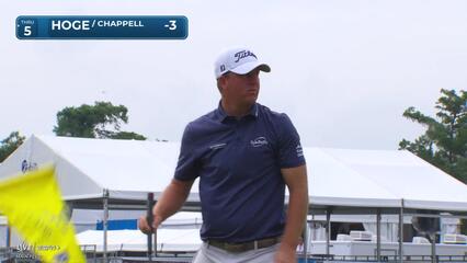 Tom Hoge | Round 1 | 14th hole | Shot 3 | 2025 Zurich Classic
