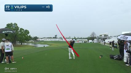 Karl Vilips | Round 1 | 17th hole | Shot 1 | 2025 Houston Open