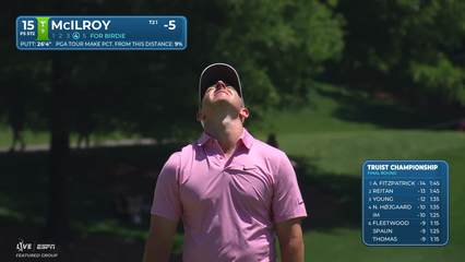 Rory McIlroy | Round 4 | 15th hole | Shot 5 | 2026 Truist Championship
