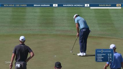 Davis Riley | Round 2 | 16th hole | Shot 5 | 2026 THE PLAYERS