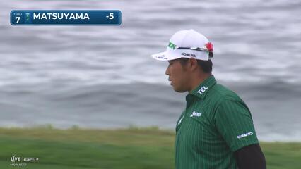 Hideki Matsuyama | Round 3 | 7th hole | Shot 3 | 2025 AT&T Pebble Beach