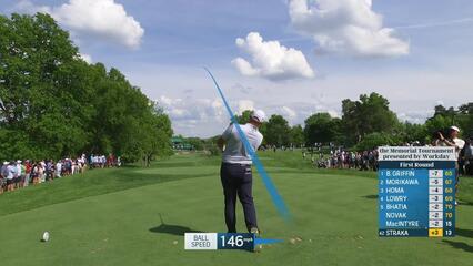 Sepp Straka | Round 1 | 14th hole | Shot 1 | 2025 the Memorial