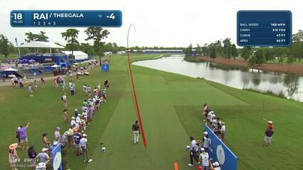 Aaron Rai | Round 1 | 18th hole | Shot 1 | 2025 Zurich Classic