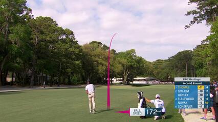 Justin Thomas | Round 2 | 15th hole | Shot 2 | 2025 RBC Heritage