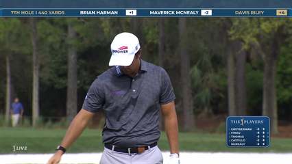 Davis Riley | Round 1 | 7th hole | Shot 2 | 2026 THE PLAYERS