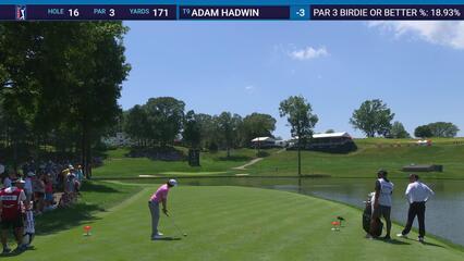 Adam Hadwin | Round 1 | 16th hole | Shot 1 | 2025 Travelers