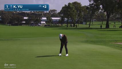 Kevin Yu | Round 2 | 1st hole | Shot 4 | 2025 Genesis