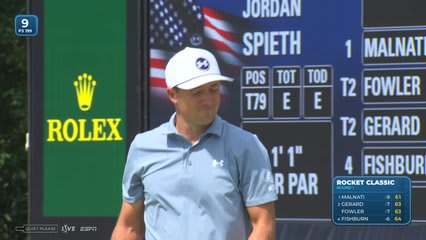 Jordan Spieth | Round 1 | 9th hole | Shot 3 | 2026 Rocket Classic