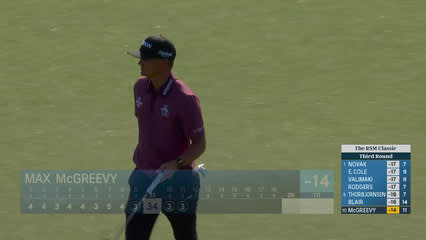 Max McGreevy | Round 3 | 11th hole | Shot 3 | 2025 The RSM Classic