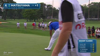 Hideki Matsuyama | Round 1 | 6th hole | Shot 4 | 2025 Rocket Classic