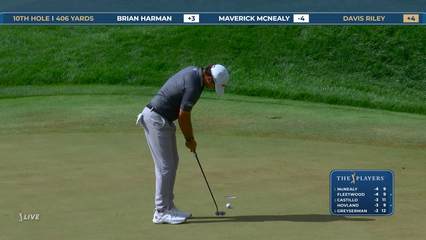 Davis Riley | Round 1 | 10th hole | Shot 3 | 2026 THE PLAYERS