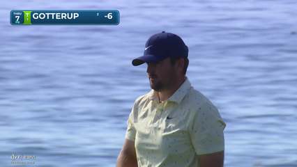 Chris Gotterup | Round 1 | 7th hole | Shot 3 | 2026 AT&T Pebble Beach