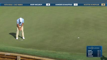 Scottie Scheffler | Round 2 | 16th hole | Shot 4 | 2025 THE PLAYERS