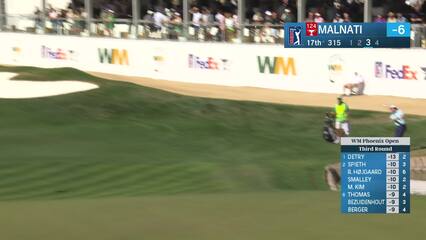Peter Malnati | Round 3 | 17th hole | Shot 3 | 2025 WM Phoenix Open