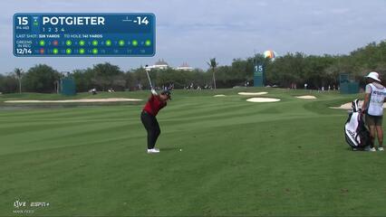 Aldrich Potgieter | Round 2 | 15th hole | Shot 2 | 2025 Mexico Open