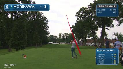 Collin Morikawa | Round 1 | 9th hole | Shot 1 | 2025 Rocket Classic
