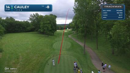Bud Cauley | Round 4 | 14th hole | Shot 1 | 2025 John Deere