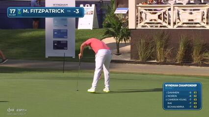 Matt Fitzpatrick | Round 1 | 17th hole | Shot 4 | 2025 Wyndham