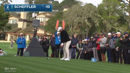 Scottie Scheffler | Round 4 | 2nd hole | Shot 1 | 2025 AT&T Pebble Beach