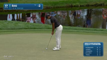 Aaron Rai | Round 3 | 17th hole | Shot 3 | 2025 Arnold Palmer Invitational