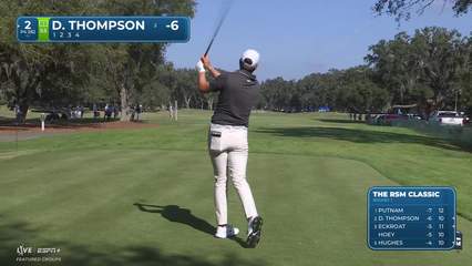Davis Thompson | Round 1 | 2nd hole | Shot 1 | 2025 The RSM Classic