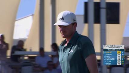 Nick Dunlap | Round 2 | 18th hole | Shot 4 | 2025 World Wide Technology
