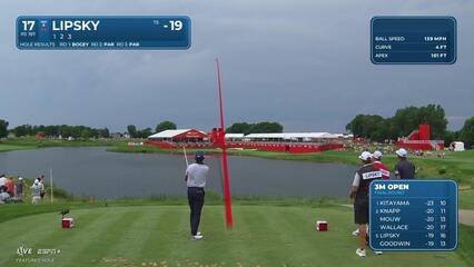 David Lipsky | Round 4 | 17th hole | Shot 1 | 2025 3M Open