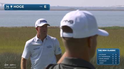 Tom Hoge | Round 1 | 14th hole | Shot 4 | 2025 The RSM Classic