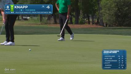 Jake Knapp | Round 2 | 8th hole | Shot 5 | 2026 Texas Children's