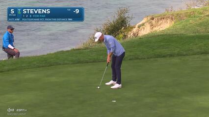 Sam Stevens | Round 4 | 5th hole | Shot 3 | 2025 AT&T Pebble Beach